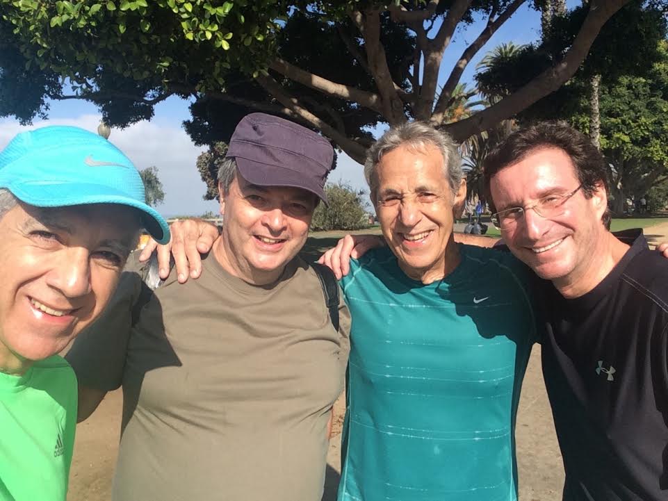 Dante Ragazzi Pauli, Antônio Giansante, Carlos Alberto Rosito e Rolando Gaal Vadas, membros da ABES, em Los Angeles , em julho de 2015