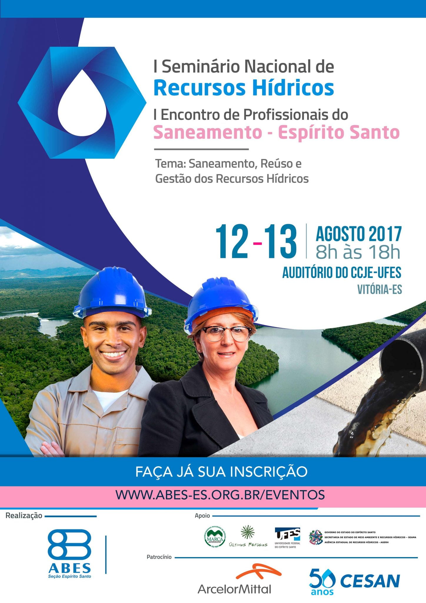 Entrevista: presidente da ABES-ES fala sobre o I Seminário Nacional de  Recursos Hídricos que a seção promoverá em Vitória, nos dias 12 e 13 de  agosto - ABES